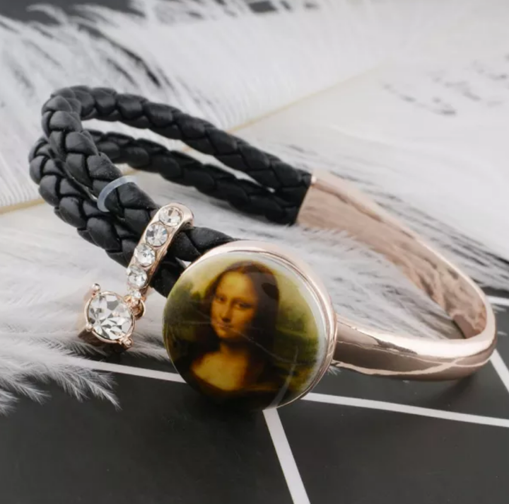 20MM Mona Lisa Painted Ceramic Snap - Snap