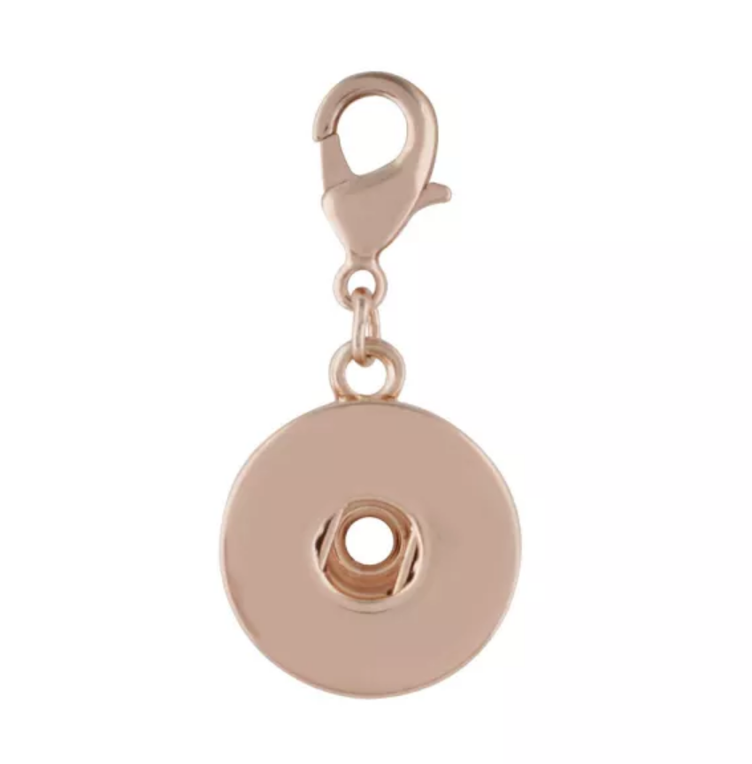 Rose Gold Lobster Clasp Snap Charm