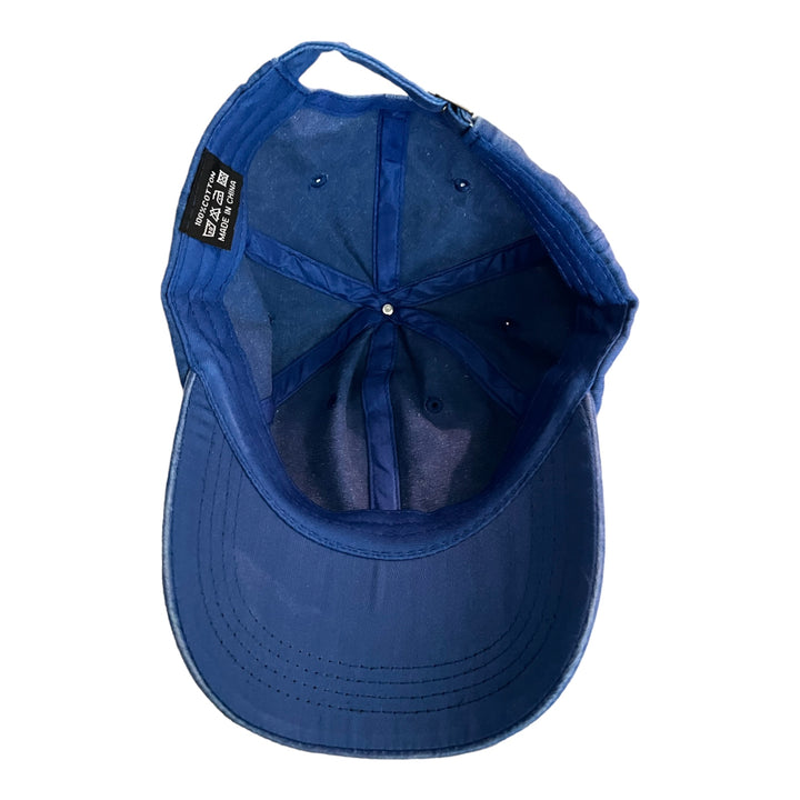 Blue Baseball Cap Snap Jewelry Base Adjustable Buckle Strap