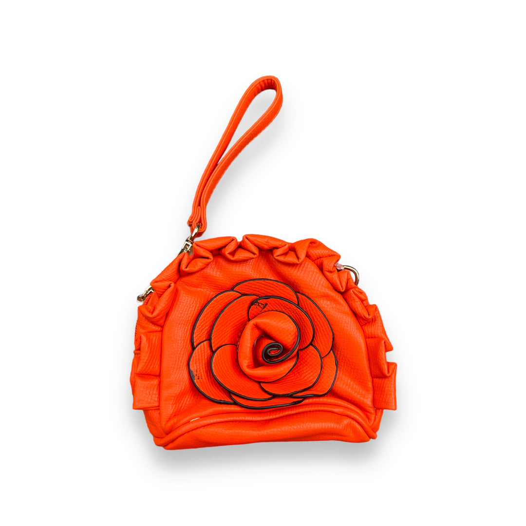 Orange Rose Wristlet