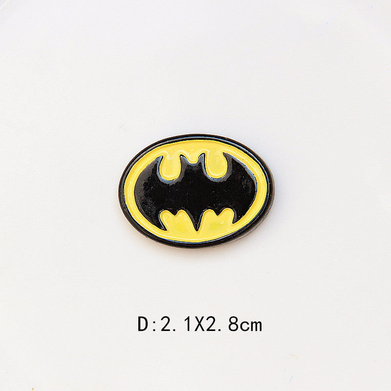Cartoon Batman Marvel Resin Snap Jewelry Charm 20MM