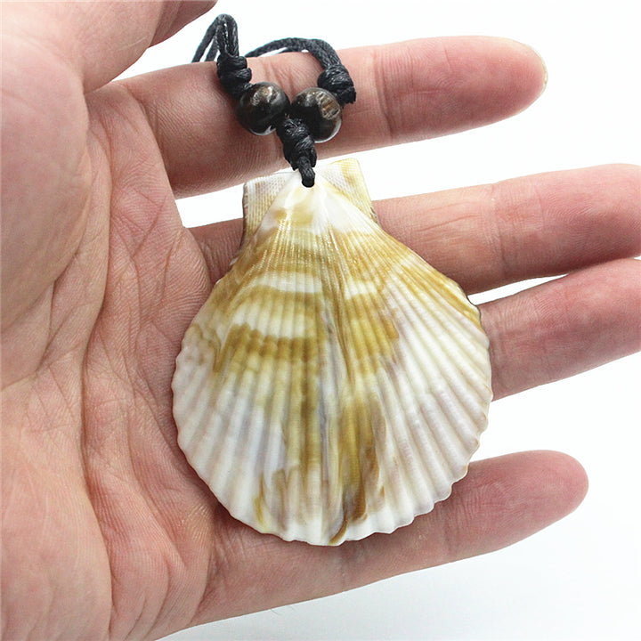 Adjustable Seashell Snap Necklace Acrylic