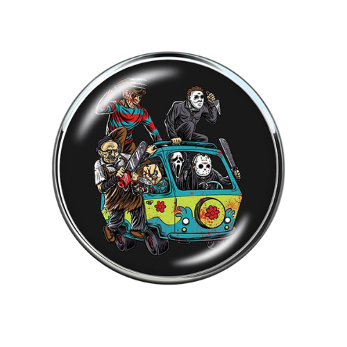 Horror Movie Characters Glass Print Snap Jewelry Charm 20MM