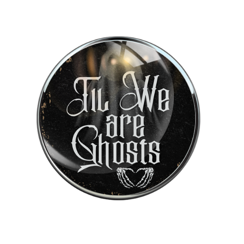 Til We Are Ghosts Print Glass 20MM Snap Jewelry Charm
