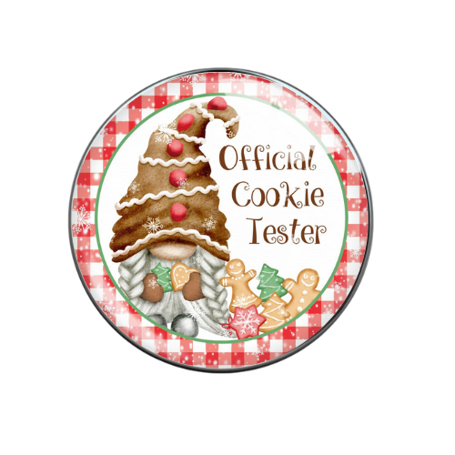 Official Cookie Tester Gnome 20MM Snap Jewelry Charm