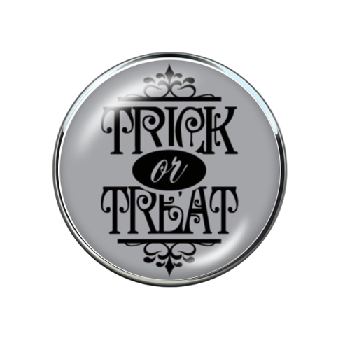 Trick or Treat 20MM Halloween Glass Snap