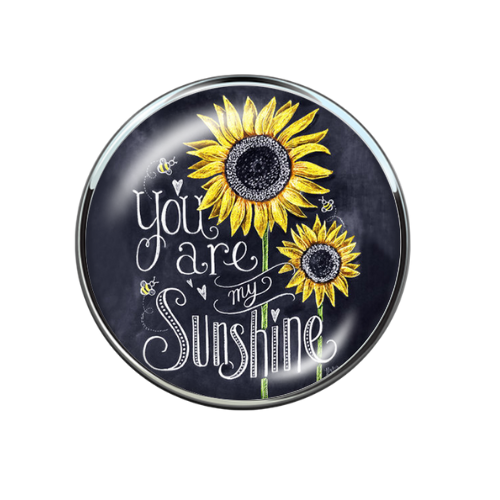 You Are My Sunshine 20MM Glass Snap
