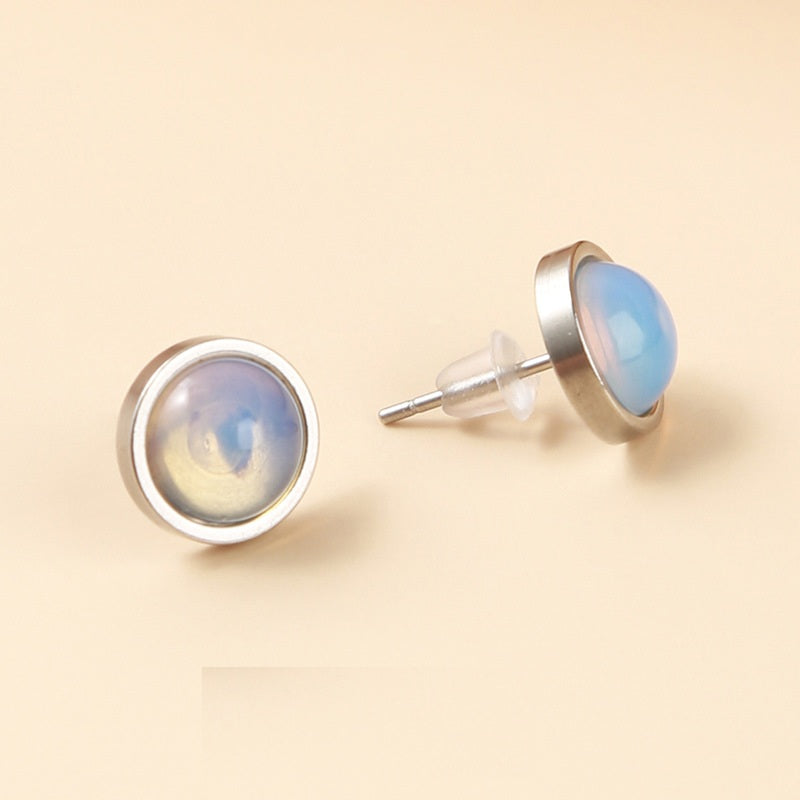 Grey Moonstone Earrings | Posy Fine Jewellery Toronto