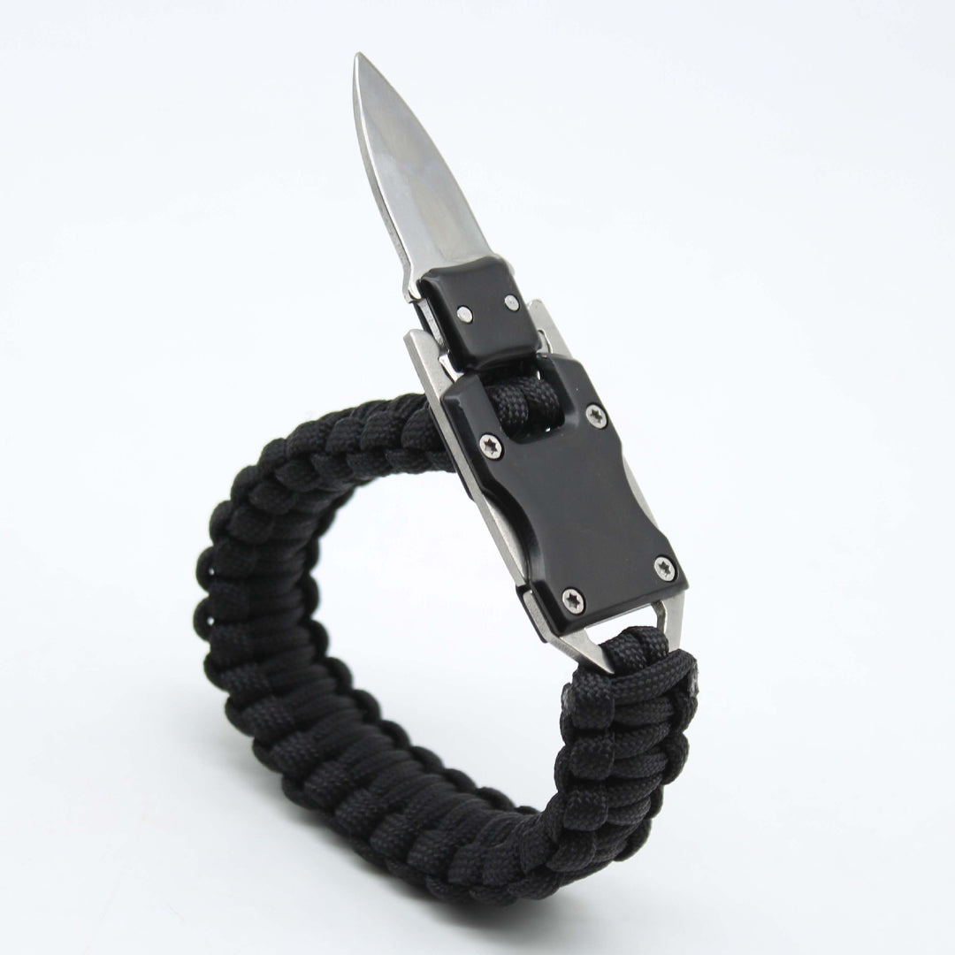 Stainless Steel Safety Rope Collapsible Knife Bracelet