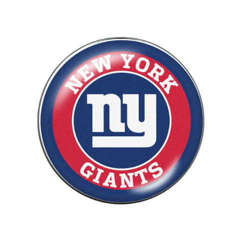 NY Giants NFL Football Print Glass Snap Jewelry Charm 20MM