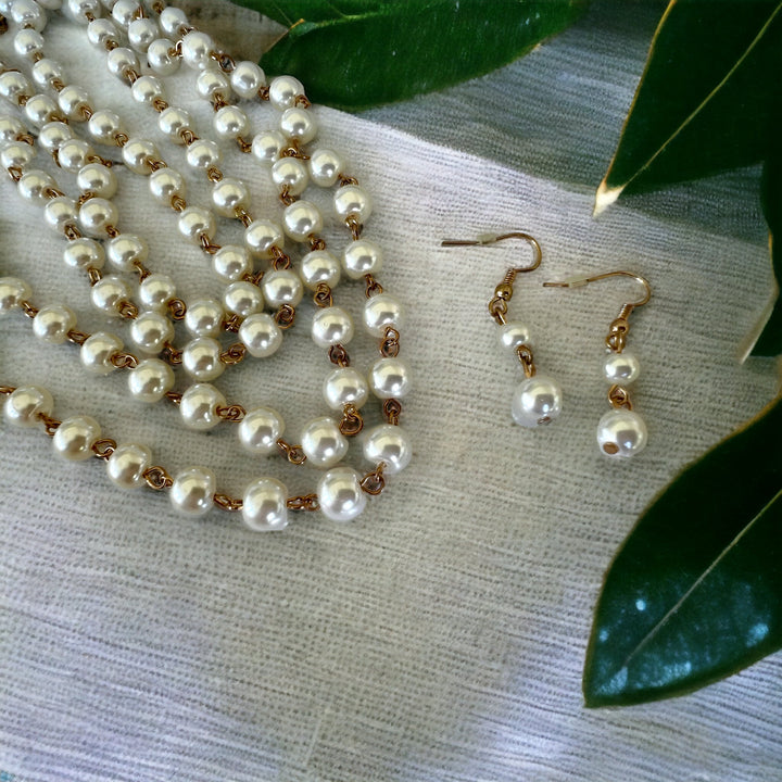72” Pearl Strand Necklace with Bonus Earrings!