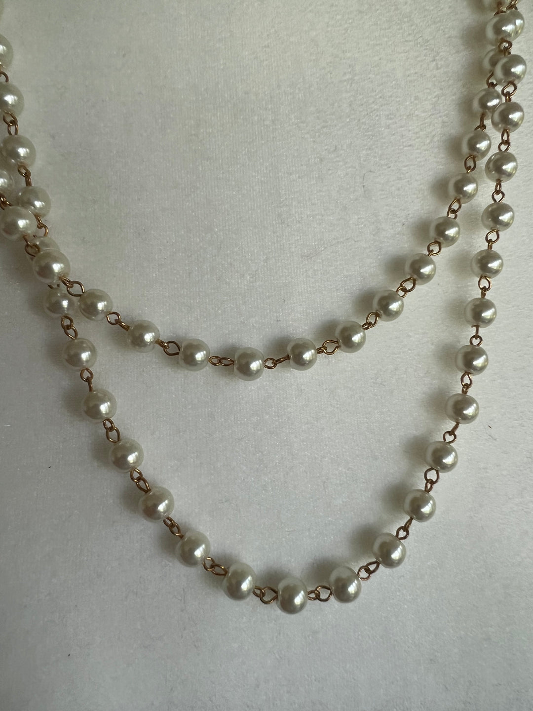 72” Pearl Strand Necklace with Bonus Earrings!