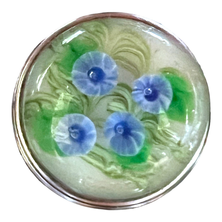 Resin Forget Me Not Flowers 18MM Snap