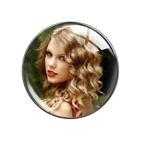 20MM Taylor Swift Print Glass Jewelry Charm