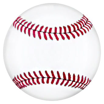 20MM Painted Baseball on Ceramic Snap - Snap