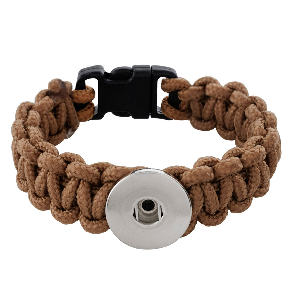 7 Handmade Brown Lifesaving-type Rope Line Snap Bracelet -