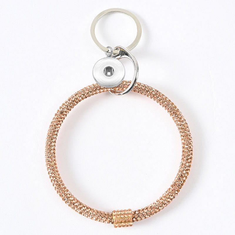 Water Diamond Sparkle Wristlet Bracelet Key Ring fits 18/20MM