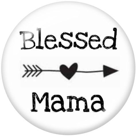 Blessed Mama 20MM Glass Print Snap - Snap