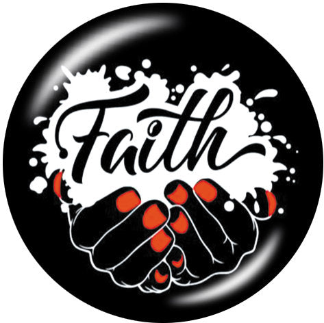 Faith in Hands 20MM Glass Print Snap - Snap