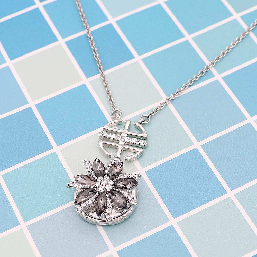 Freedom Silver Snap Necklace - Snap Necklace