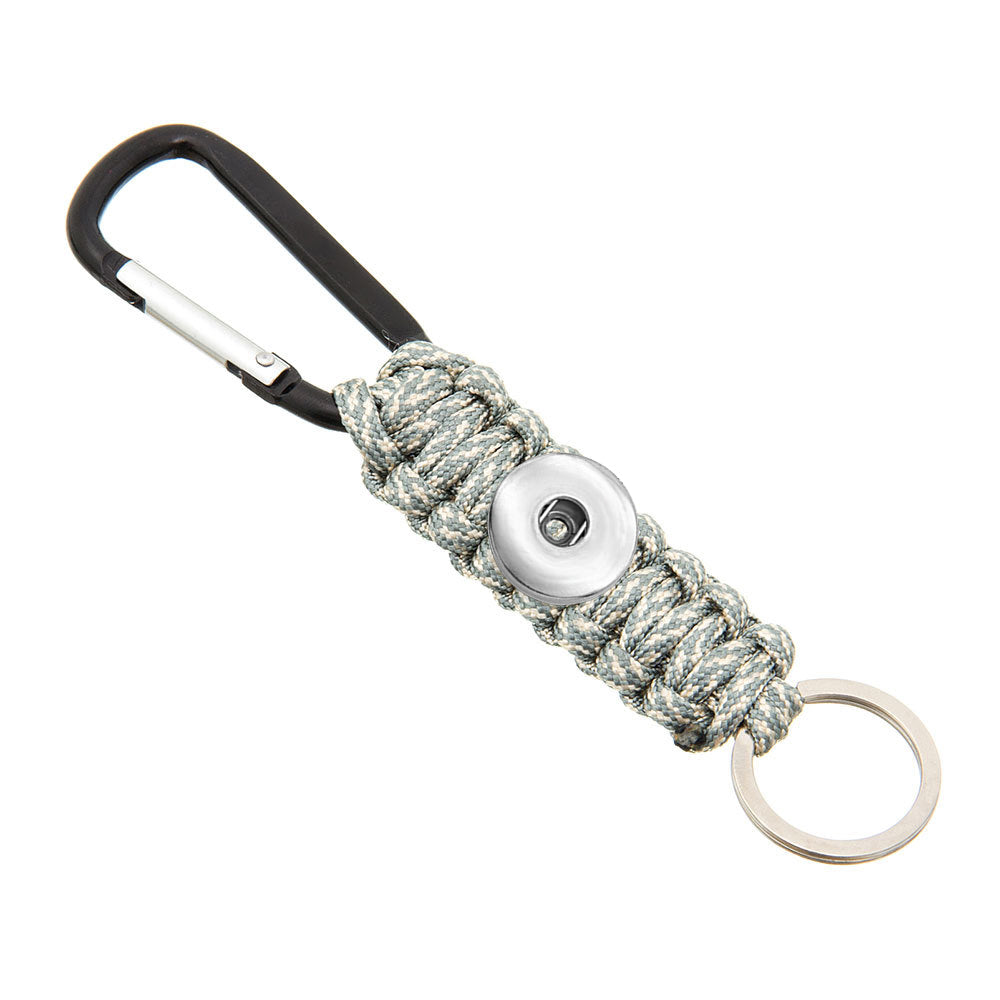 Hand-Woven Survival Carabiner Snap Key Chain with 7-Core