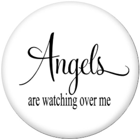Handmade Angels are Watching Over Me 20MM Glass Print Snap -