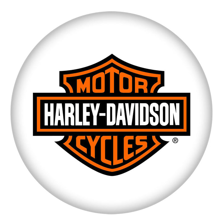 Harley Davidson Motorcycle 20MM Painted Ceramic Snap - Snap