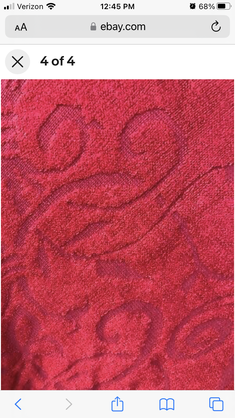 Red wrap poncho shawl with glitzy button and faux fur trim