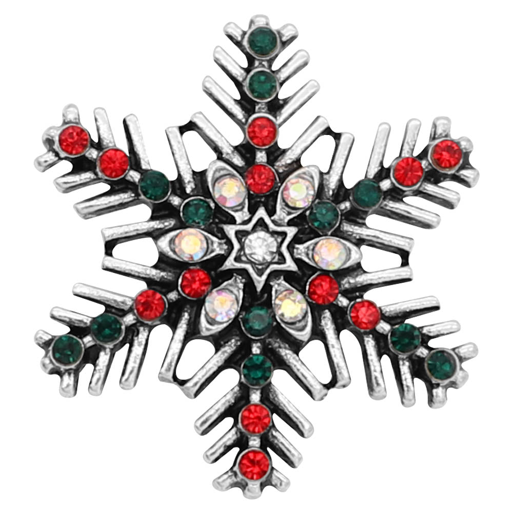 Red and Green Christmas Snowflake Snap