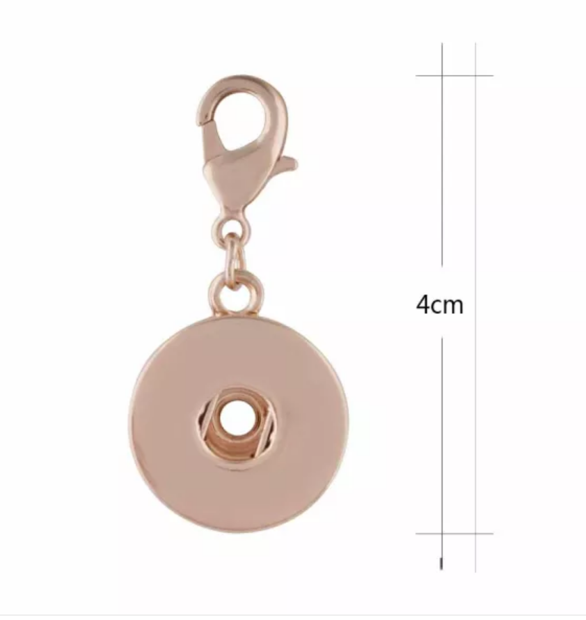 Rose Gold Lobster Clasp Snap Charm