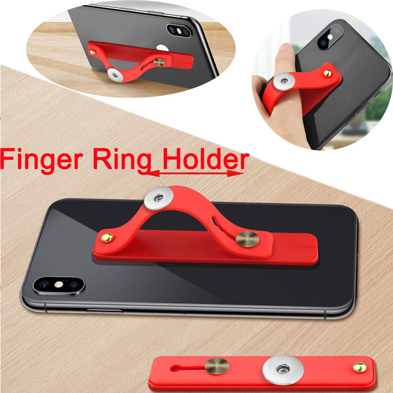 Silicone Snap Mobile Phone Holder Strap with Slide -