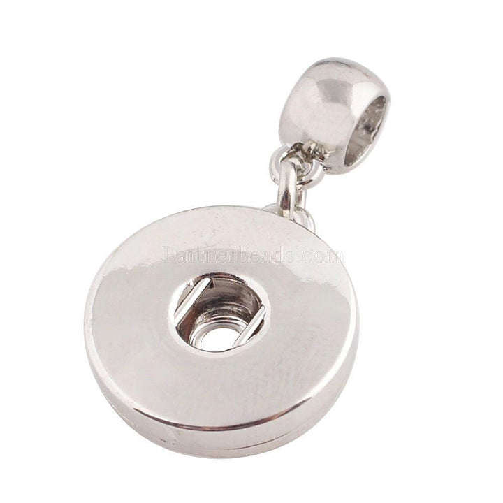 Silver Dangle Snap Charm for Charm Bracelet/Necklace
