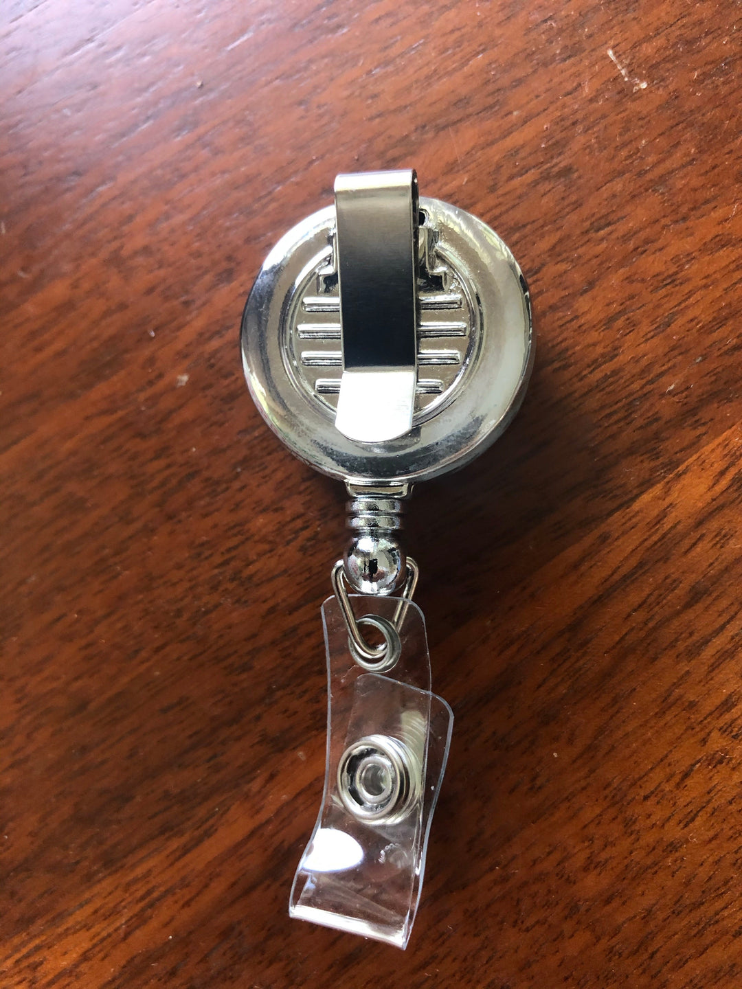Silver Snap Badge Reel ID Holder Clip - Accessory